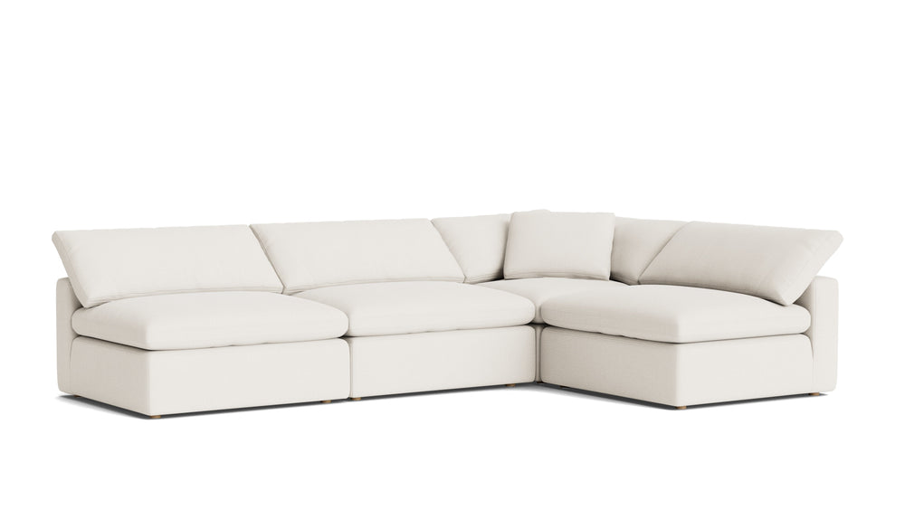 Movie Night™ seccional modular abierto de 4 piezas, grande, Brie