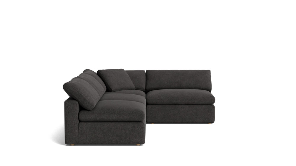 Movie Night™ Seccional modular de 4 piezas, abierto, grande, Sombra Oscura