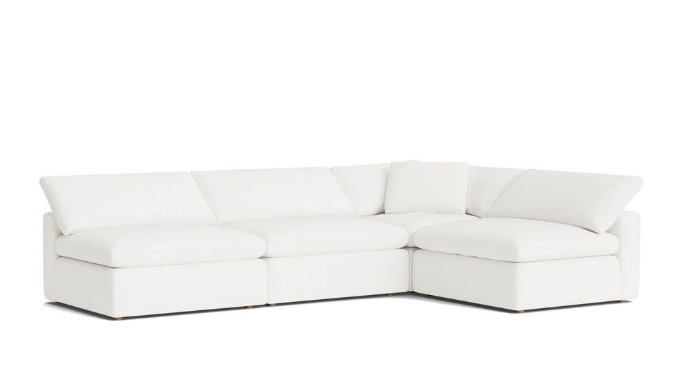 Movie Night™ seccional modular abierto de 4 piezas, grande, Brie