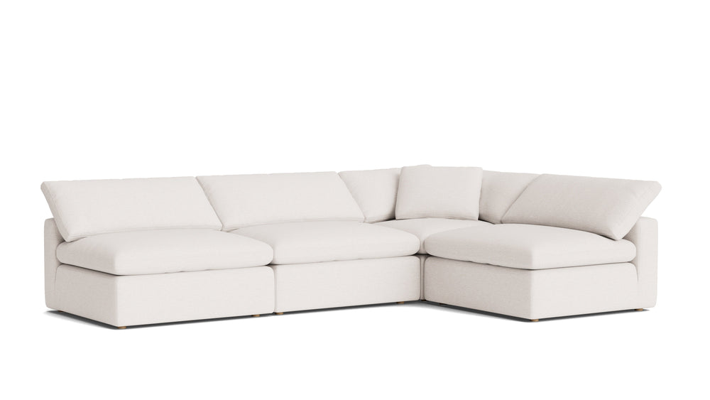 Movie Night™ seccional modular abierto de 4 piezas, grande, Brie