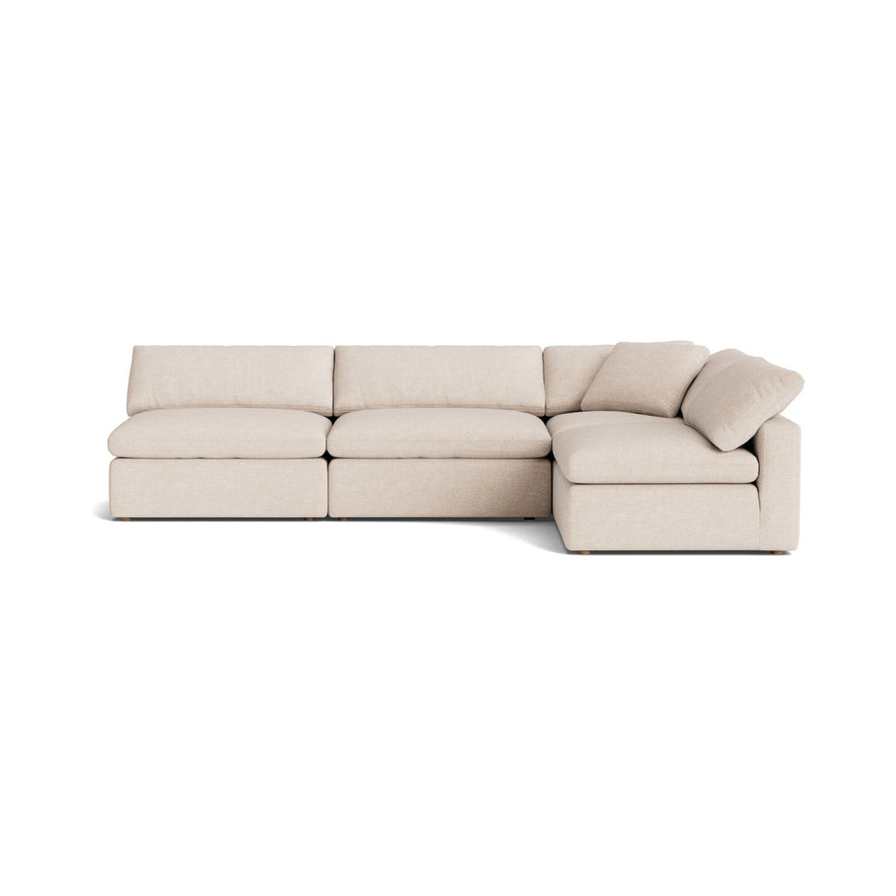 Movie Night™ Seccional modular abierto de 4 piezas, grande, Sunbeam