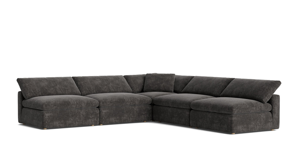 Movie Night™ Seccional modular abierto de 5 piezas, grande, Brie