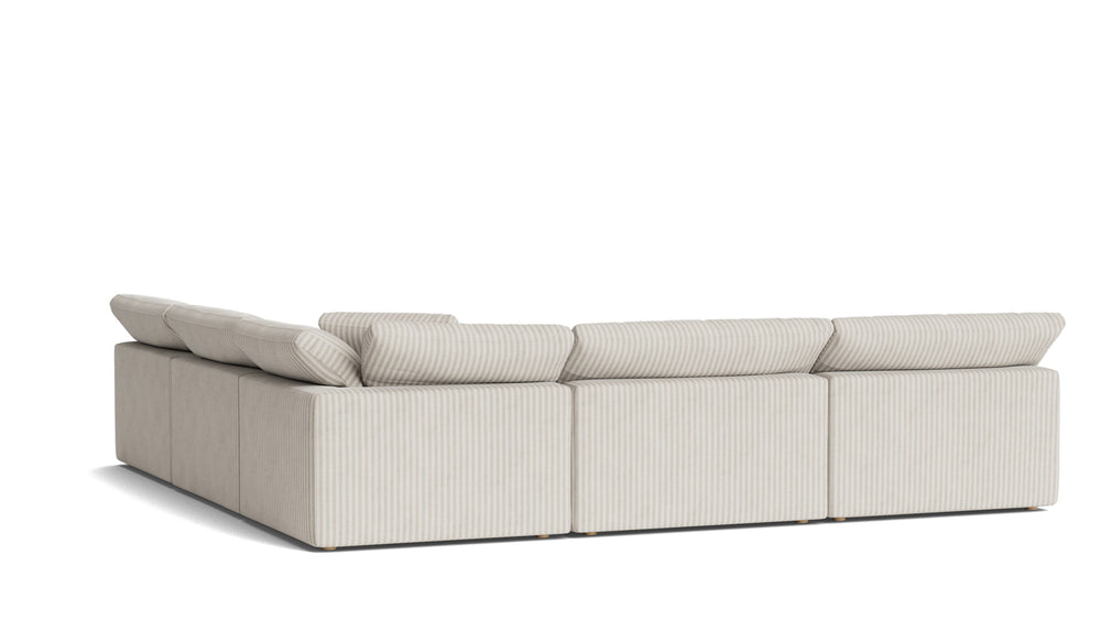 Movie Night™ Seccional modular abierto de 5 piezas, grande, Brie