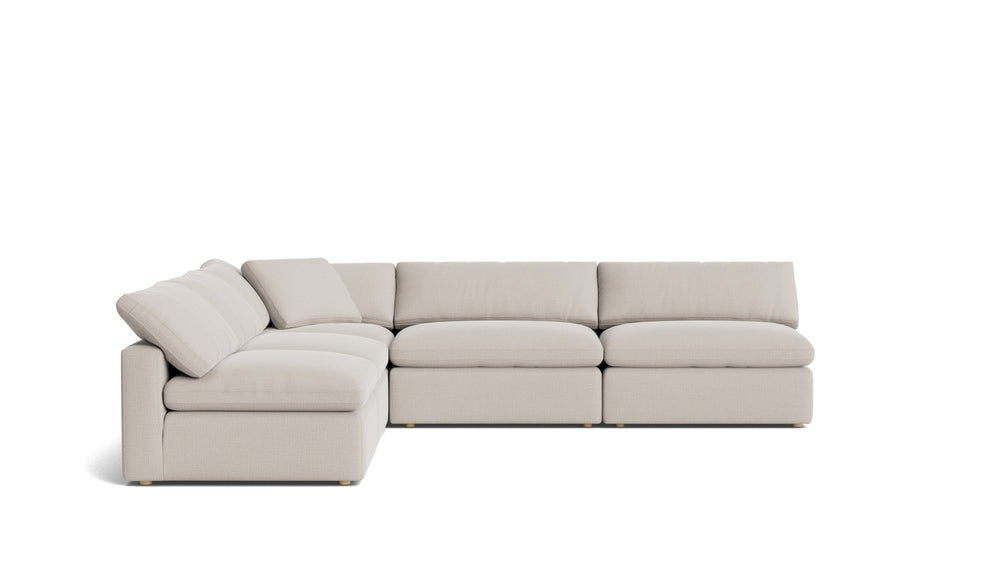 Movie Night™ Seccional modular abierto de 5 piezas, grande, Brie