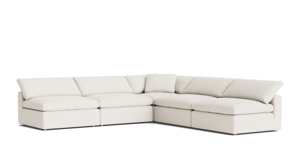 Movie Night™ Seccional modular abierto de 5 piezas, grande, Brie