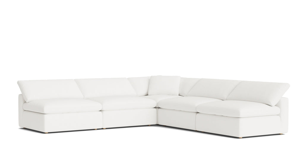 Movie Night™ Seccional modular abierto de 5 piezas, grande, Brie