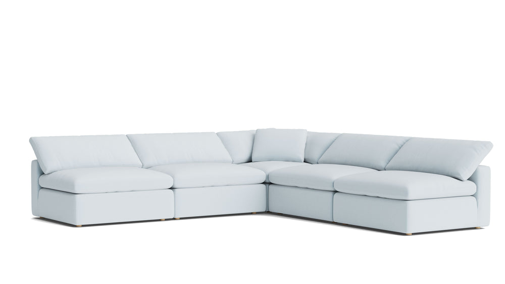 Movie Night™ Seccional modular abierto de 5 piezas, grande, Brie