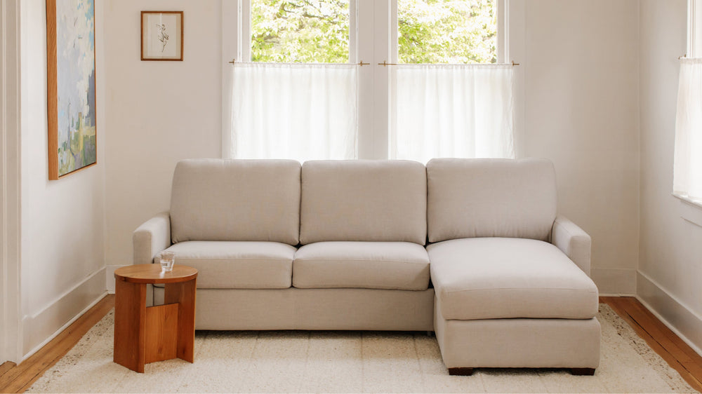 Seccional con sofá cama Sleep Over (izquierda o derecha), Full, arcilla