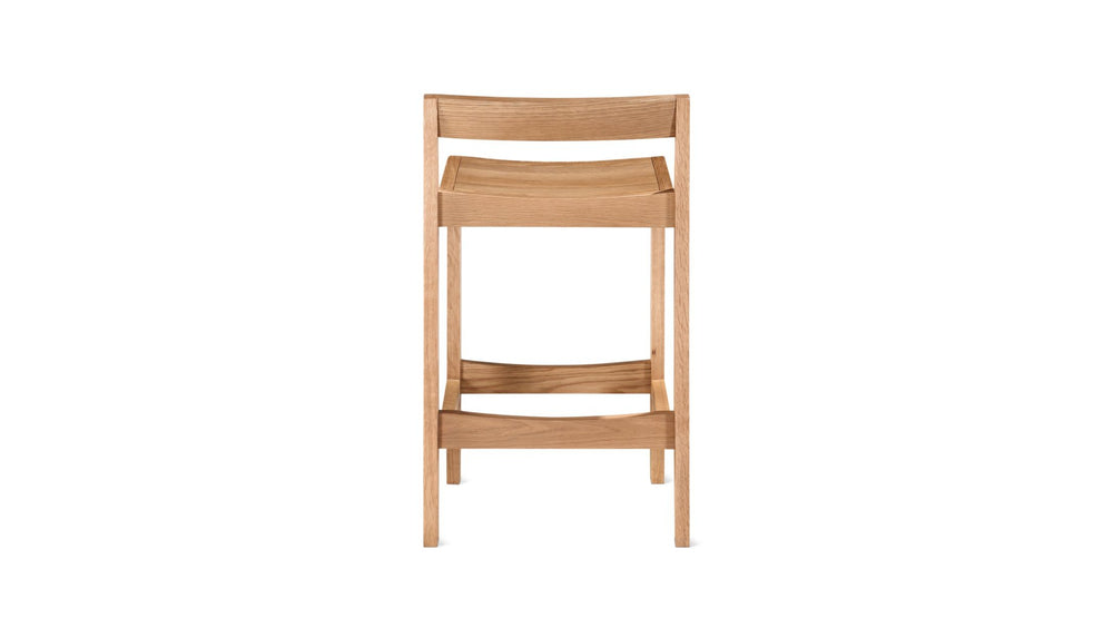 Taburete Plane, para mostrador, roble
