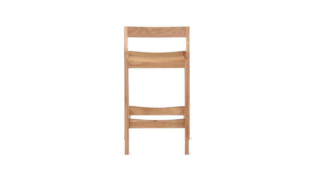 Taburete Plane, para mostrador, roble