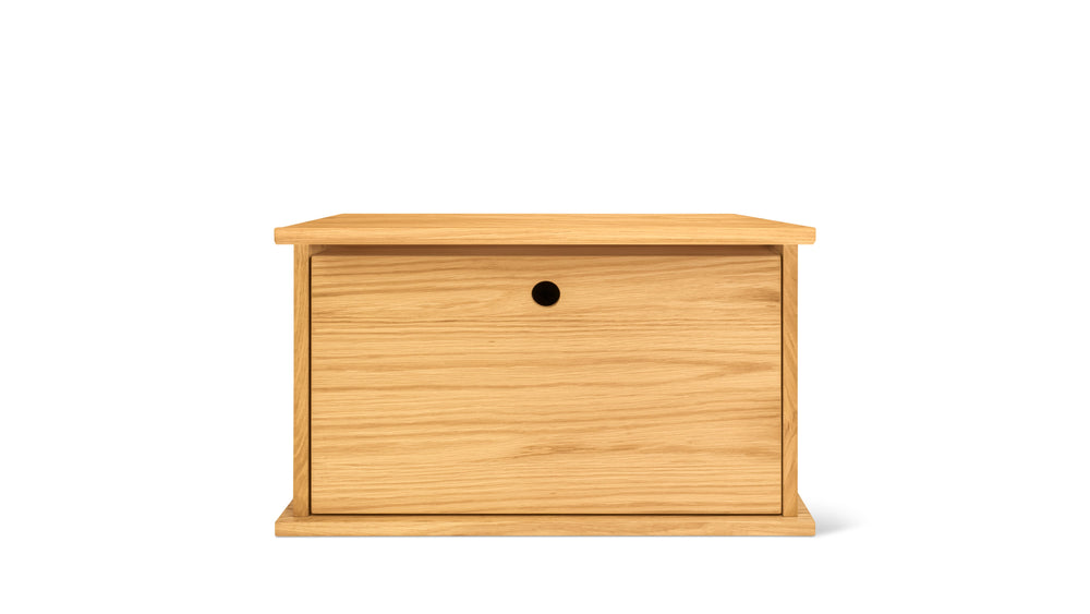 Keep Stacking Storage System 1 pieza, cerrado, roble blanco