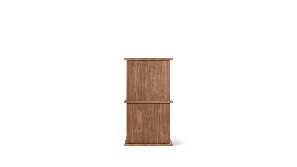 Keep Stacking Storage System, 2 piezas, abierto, nogal