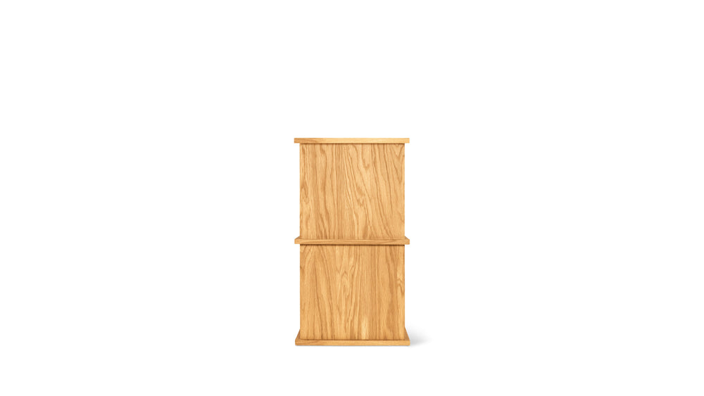 Keep Stacking Storage System, 2 piezas, abierto, roble blanco
