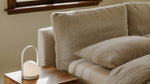 Cloud Bed, matrimonial, bouclé crema