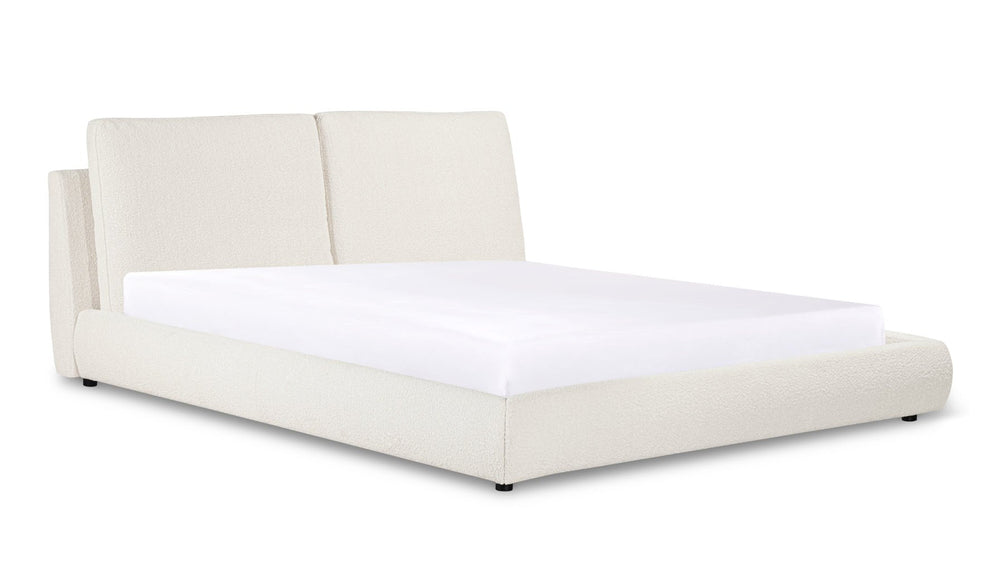 Cloud Bed, matrimonial, bouclé crema