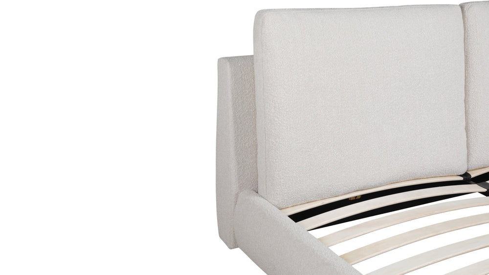 Cloud Bed, King, bouclé crema