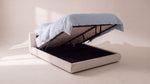 Cama Cloud con almacenamiento, King, Latte