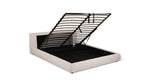 Cama Cloud con almacenamiento, King, Latte