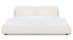 Cama Cloud con almacenamiento, King, bouclé crema