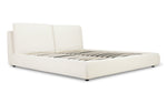 Cama Cloud con almacenamiento, King, bouclé crema