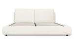 Cama Cloud con almacenamiento, King, bouclé crema