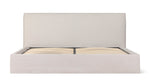 Cama Wave con almacenamiento, tamaño Queen, color latte
