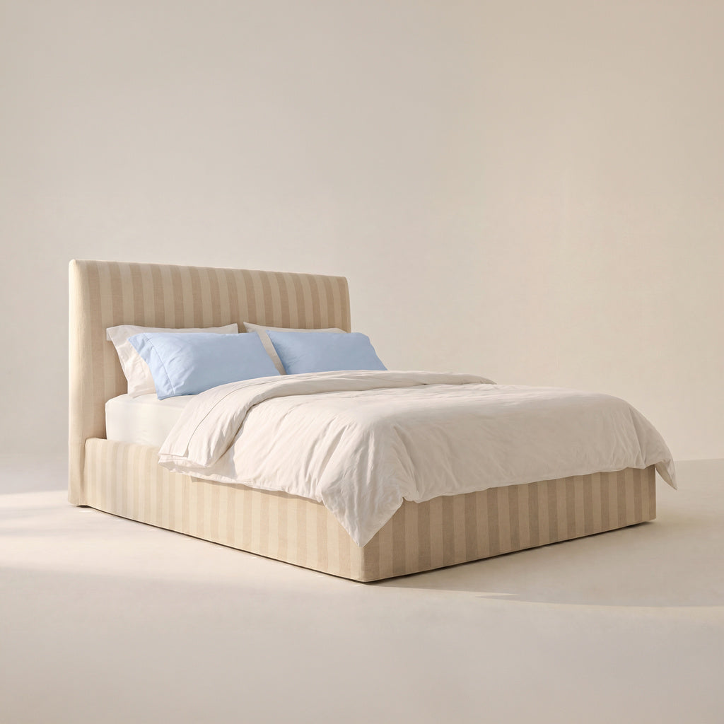Cama Wave con almacenamiento, Queen, Dover Stripe