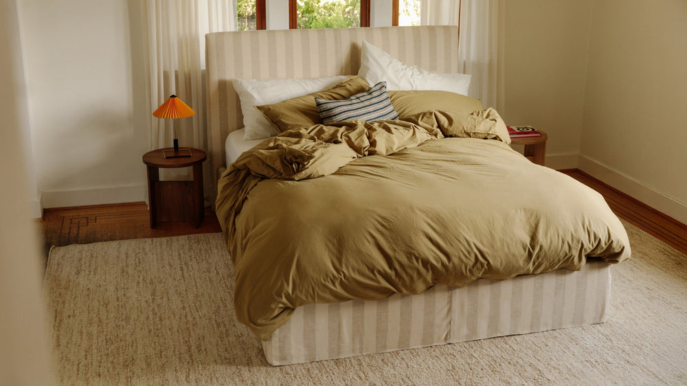 Cama Wave con almacenamiento, Queen, Dover Stripe