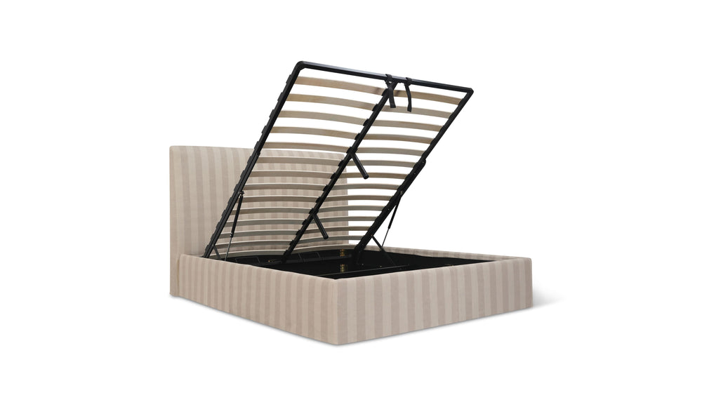 Cama Wave con almacenamiento, Queen, Dover Stripe