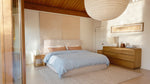 Cama Wave con almacenamiento, King, latte