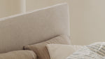 Cama Wave con almacenamiento, King, latte