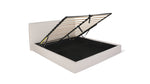 Cama Wave con almacenamiento, King, latte