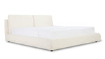 Cama Cloud con almacenamiento, Queen, bouclé crema