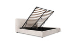 Cama con almacenamiento Dream, tamaño Queen, color latte