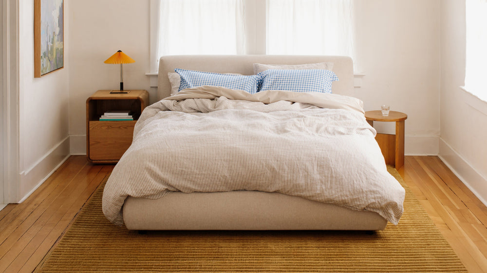 Cama con almacenamiento Dream, King, Latte