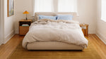 Cama con almacenamiento Dream, King, Latte
