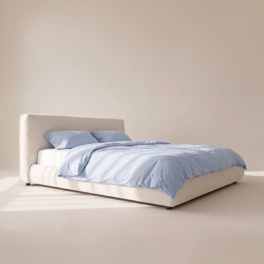 Cama con almacenamiento Dream, King, Latte