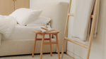 Cama con almacenamiento Dream, King, bouclé crema