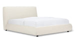 Cama con almacenamiento Dream, matrimonial, bouclé crema
