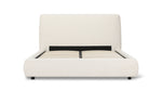 Cama con almacenamiento Dream, matrimonial, bouclé crema