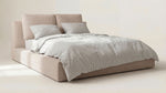 Movie Night™ Cama con almacenamiento, Queen, color latte