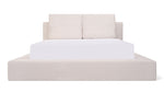 Movie Night™ Cama con almacenamiento, Queen, color latte