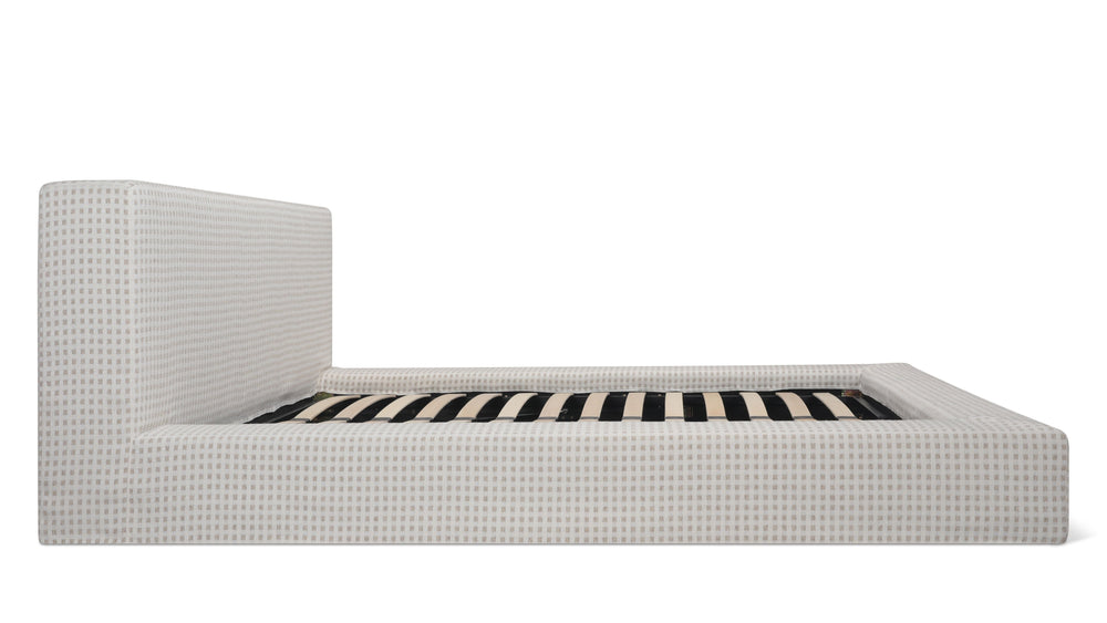 Movie Night™ Cama con almacenamiento, Queen, Carmel Check