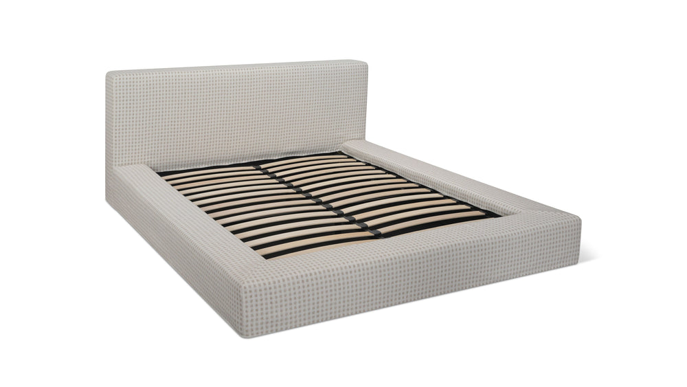 Movie Night™ Cama con almacenamiento, Queen, Carmel Check