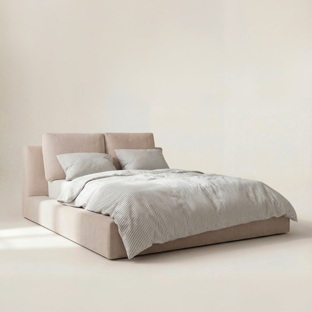 Cama con almacenamiento Movie Night™, King, Latte