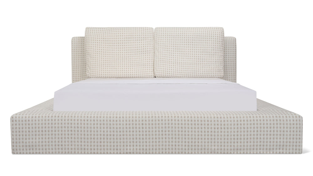 Movie Night™ Cama con almacenamiento, King, Carmel Check