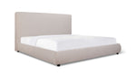 Cama Dream con almacenamiento y cabecera alta, King, color latte