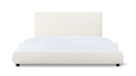 Cama Dream con almacenamiento y cabecera alta, King, bouclé crema