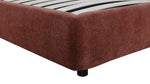 Cama con almacenamiento Dream con cabecera alta, King, caramelo