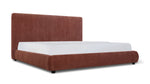 Cama con almacenamiento Dream con cabecera alta, King, caramelo